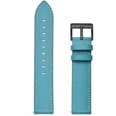 Шкіряний ремінець Deexe Classic для годинників з шириною кріплення 20мм - Blue