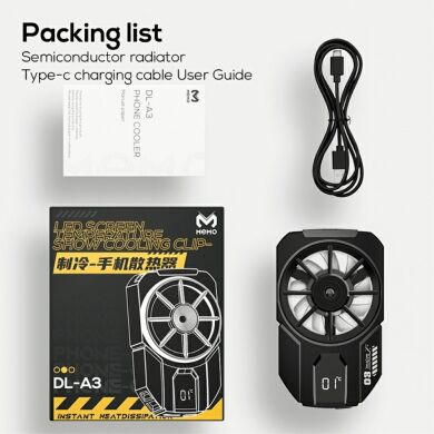 Кулер-вентилятор для смартфона MEMO Phone Cooler - Black