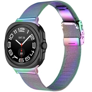 Ремешок Deexe Milanese Bracelet для Samsung Galaxy Watch 8 (40/44mm) / 8 Classic / Ultra (2025) - Multicolor