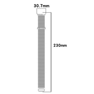 Ремінець Deexe Milanese Stainless Steel для Samsung Galaxy Watch 8 (40/44mm) / 8 Classic - Black