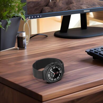 Ремешок Deexe Milanese Stainless Steel для Samsung Galaxy Watch Ultra (47mm) - Black