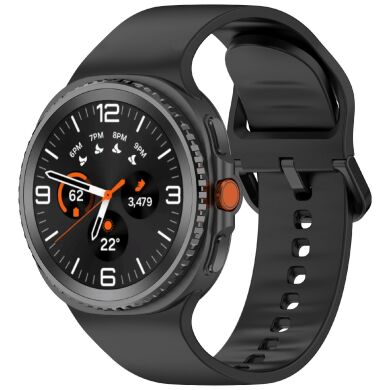 Ремешок Deexe Silicone Band для Samsung Galaxy Watch 8 (40/44mm) / 8 Classic - Black