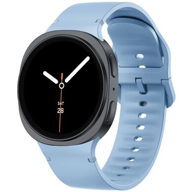 Ремешок Deexe Soft Silicone для Samsung Galaxy Watch 8 (40/44mm) / 8 Classic - Baby Blue