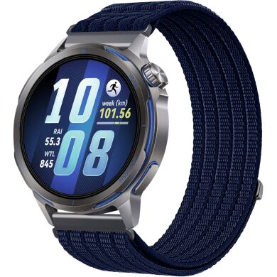 Ремінець Deexe Soft Weave для для годинників з шириною кріплення 22мм - Navy Blue
