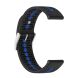 Ремешок Deexe Sport Style для часов с шириной крепления 22 мм - Black / Blue. Фото 3 из 11