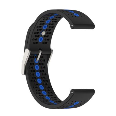 Ремешок Deexe Sport Style для часов с шириной крепления 22 мм - Black / Blue