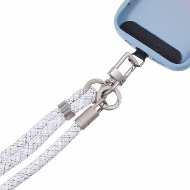 Ремешок для смартфона Deexe Crossbody Strap - Grey / White