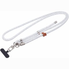 Ремешок для смартфона Deexe Crossbody Strap - Grey / White