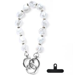 Ремінець для смартфона Leeu Design Pearl Bracelet - Silver