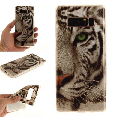 Силиконовый чехол Deexe Life Style для Samsung Galaxy Note 8 (N950) - Tiger Pattern