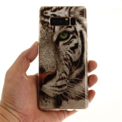 Силиконовый чехол Deexe Life Style для Samsung Galaxy Note 8 (N950) - Tiger Pattern