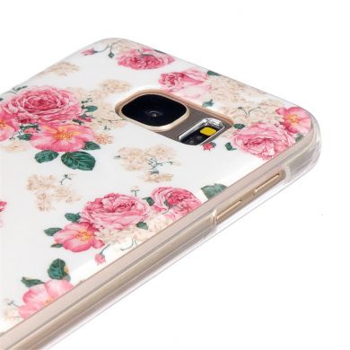 Силиконовая накладка Deexe Life Style для Samsung Galaxy S7 (G930) - Flower Pattern