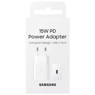 Сетевое зарядное устройство Samsung 15W Power Adapter (EP-T1510NWEGRU) - White