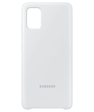 Силиконовый чехол Silicone Cover для Samsung Galaxy A51 (А515) EF-PA515TWEGRU - White