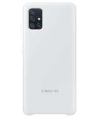 Силиконовый чехол Silicone Cover для Samsung Galaxy A51 (А515) EF-PA515TWEGRU - White