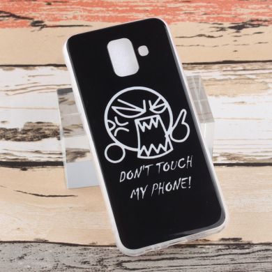 Силиконовый (TPU) чехол Deexe Life Style для Samsung Galaxy A6 2018 (A600) - Don't Touch My Phone
