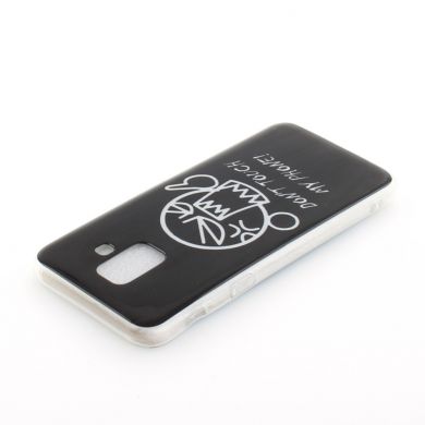 Силиконовый (TPU) чехол Deexe Life Style для Samsung Galaxy A6 2018 (A600) - Don't Touch My Phone