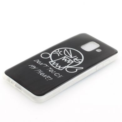Силиконовый (TPU) чехол Deexe Life Style для Samsung Galaxy A6 2018 (A600) - Don't Touch My Phone