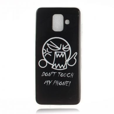 Силиконовый (TPU) чехол Deexe Life Style для Samsung Galaxy A6 2018 (A600) - Don't Touch My Phone