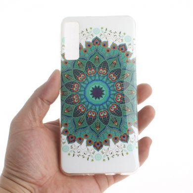 Силиконовый (TPU) чехол Deexe Life Style для Samsung Galaxy A7 2018 (A750) - Mandala Flower