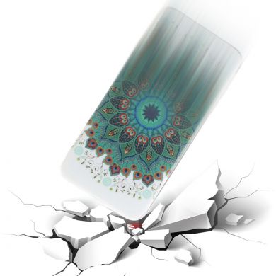 Силиконовый (TPU) чехол Deexe Life Style для Samsung Galaxy A7 2018 (A750) - Mandala Flower