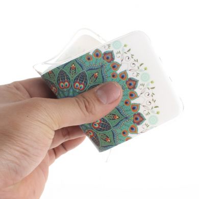 Силиконовый (TPU) чехол Deexe Life Style для Samsung Galaxy A7 2018 (A750) - Mandala Flower