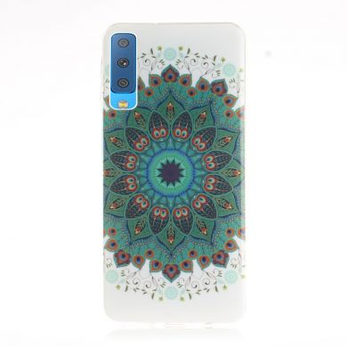 Силиконовый (TPU) чехол Deexe Life Style для Samsung Galaxy A7 2018 (A750) - Mandala Flower