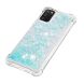 Силіконовий (TPU) чохол Deexe Liquid Glitter для Samsung Galaxy A03s (A037) - Silver Blue Stars