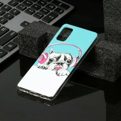 Силіконовий (TPU) чохол Deexe LumiCase для Samsung Galaxy A41 (A415) - Dog