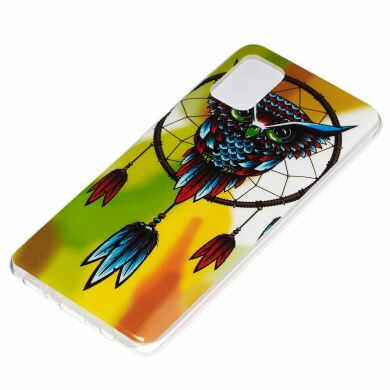 Силиконовый (TPU) чехол Deexe LumiCase для Samsung Galaxy A51 (А515) - Owl Dream Catcher