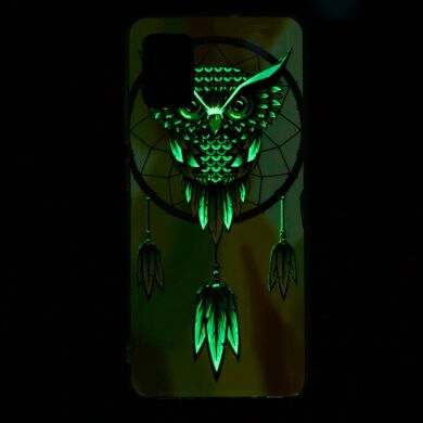 Силиконовый (TPU) чехол Deexe LumiCase для Samsung Galaxy A51 (А515) - Owl Dream Catcher