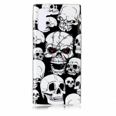 Силіконовий (TPU) чохол Deexe LumiCase для Samsung Galaxy Note 10 (N970) - Skull