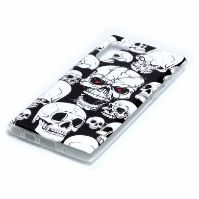 Силіконовий (TPU) чохол Deexe LumiCase для Samsung Galaxy Note 10 (N970) - Skull