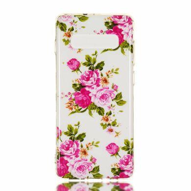 Силіконовий (TPU) чохол Deexe LumiCase для Samsung Galaxy S10 Plus (G975) - Vivid Flowers