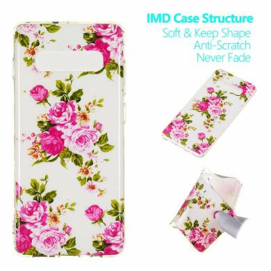 Силіконовий (TPU) чохол Deexe LumiCase для Samsung Galaxy S10 Plus (G975) - Vivid Flowers