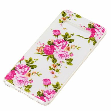 Силіконовий (TPU) чохол Deexe LumiCase для Samsung Galaxy S10 Plus (G975) - Vivid Flowers