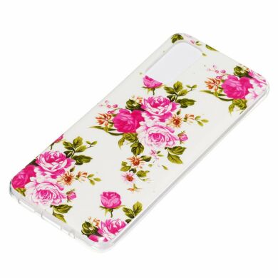 Силиконовый (TPU) чехол Deexe LumiCase для Samsung Galaxy S20 (G980) - Vivid Flowers