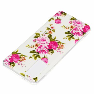 Силиконовый (TPU) чехол Deexe LumiCase для Samsung Galaxy S20 (G980) - Vivid Flowers