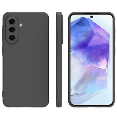 Силиконовый (TPU) чехол Deexe Matte Case для Samsung Galaxy A36 (A366) / A56 (A566) - Black