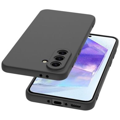 Силиконовый (TPU) чехол Deexe Matte Case для Samsung Galaxy A36 (A366) / A56 (A566) - Black