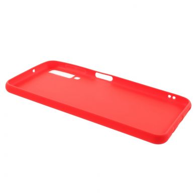 Силиконовый (TPU) чехол Deexe Matte Case для Samsung Galaxy A7 2018 (A750) - Red