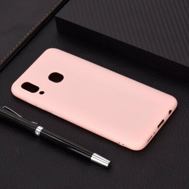 Силиконовый (TPU) чехол Deexe Matte Case для Samsung Galaxy M20 (M205) - Pink