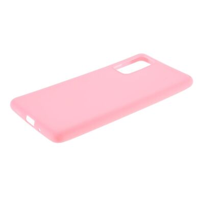 Силіконовий (TPU) чохол Deexe Matte Case для Samsung Galaxy S20 FE (G780) - Pink