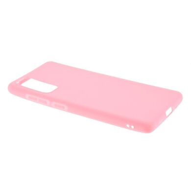 Силиконовый (TPU) чехол Deexe Matte Case для Samsung Galaxy S20 FE (G780) - Pink