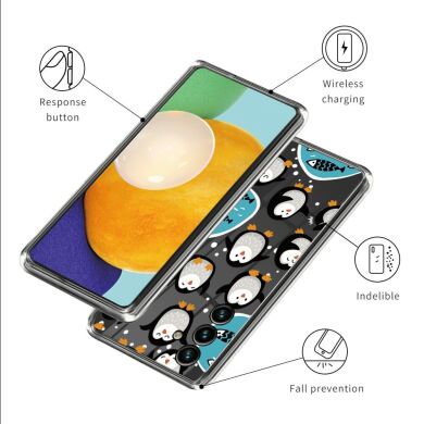 Силиконовый (TPU) чехол Deexe Pretty Glossy для Samsung Galaxy A05s (A057) - Pandas