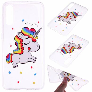 Силіконовий (TPU) чохол Deexe Pretty Glossy для Samsung Galaxy A50 (A505) / A30s (A307) / A50s (A507), Unicorn