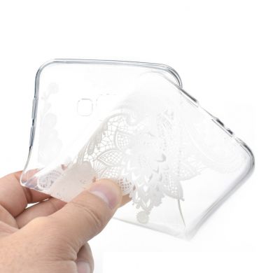 Силіконовий (TPU) чохол Deexe Pretty Glossy для Samsung Galaxy J4+ (J415) - Lace Flower