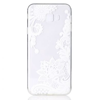 Силіконовий (TPU) чохол Deexe Pretty Glossy для Samsung Galaxy J4+ (J415) - Lace Flower