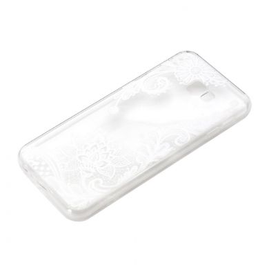 Силіконовий (TPU) чохол Deexe Pretty Glossy для Samsung Galaxy J4+ (J415) - Lace Flower