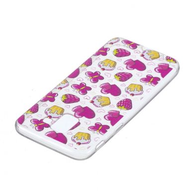 Силіконовий (TPU) чохол Deexe Pretty Glossy для Samsung Galaxy J6 2018 (J600) - Cakes and Strawberries